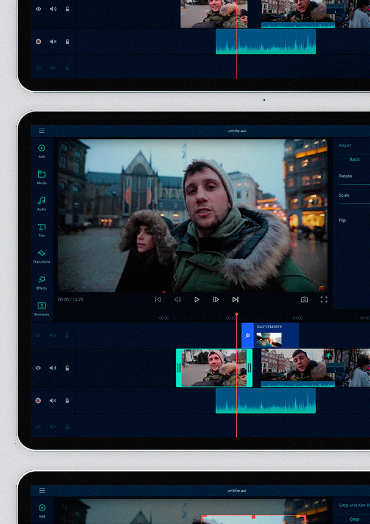 filmora 9 editing interface