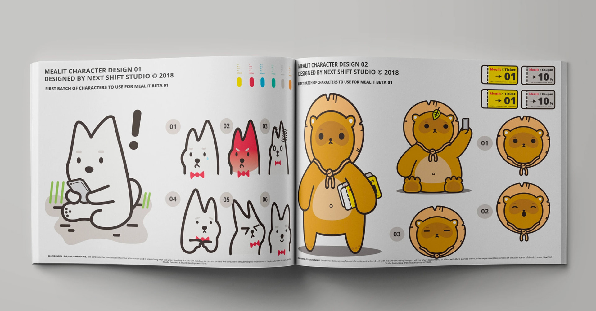 mealit character design sheet