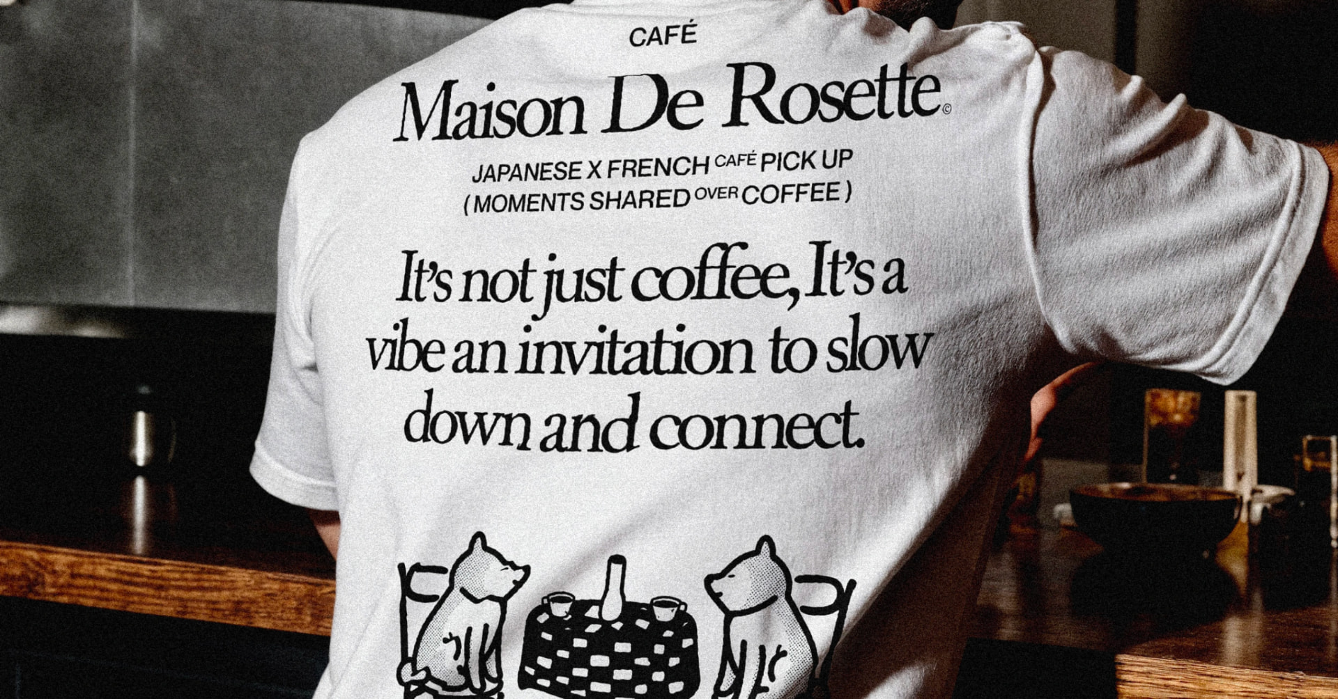 maison de rosette t-shirt mockup