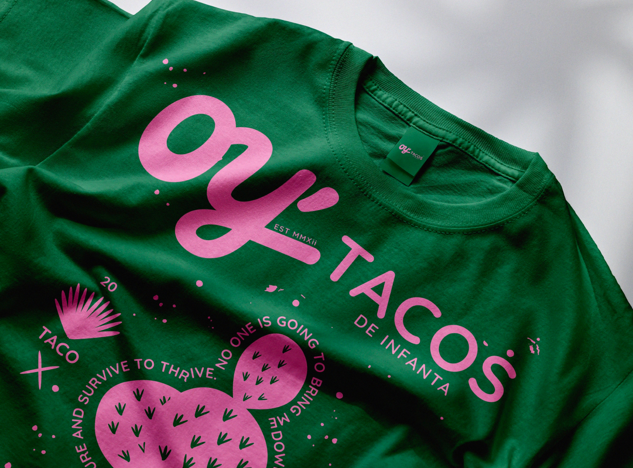 oy tacos brand t-shirt