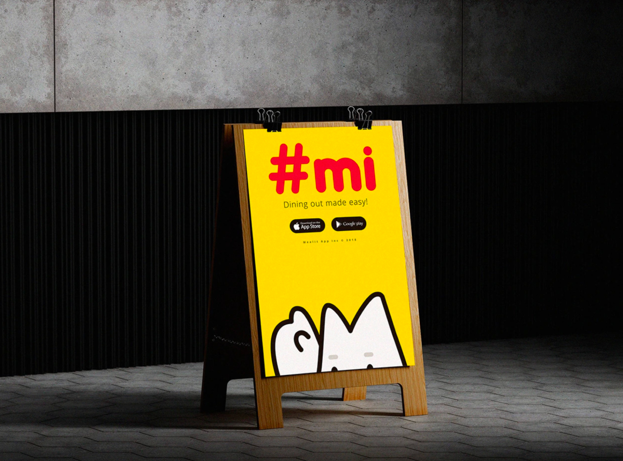 mealit a-frame sign