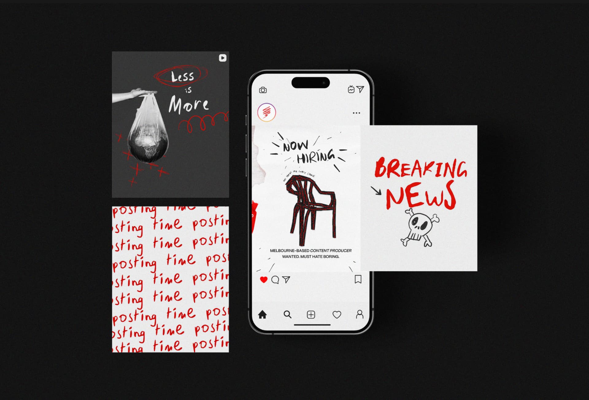 kill boring dead social campaign collage